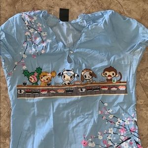 Koi scrub top